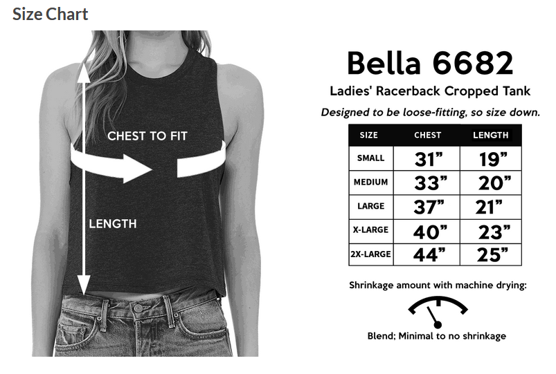 Rhinestones ECE 2-color Black and lt. sapphire Relaxed Fit Women's Racerback Cropped Tank